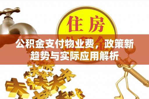 法库公积金支付物业费，政策新趋势与实际应用解析