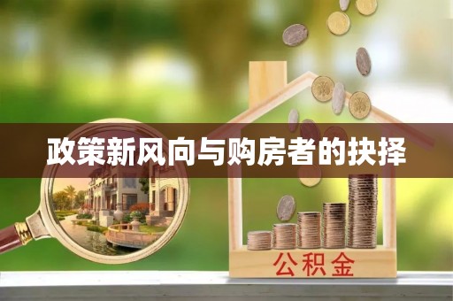 法库政策新风向与购房者的抉择