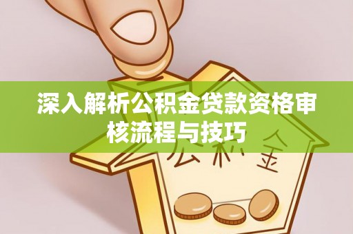 法库深入解析公积金贷款资格审核流程与技巧