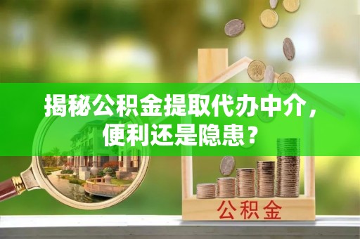 法库揭秘公积金提取代办中介，便利还是隐患？