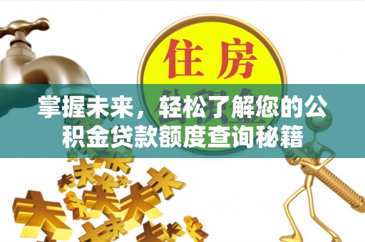 法库掌握未来，轻松了解您的公积金贷款额度查询秘籍