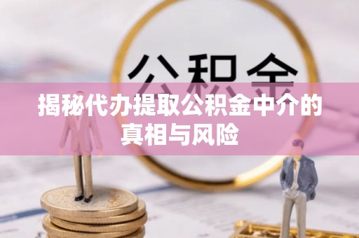 法库揭秘代办提取公积金中介的真相与风险