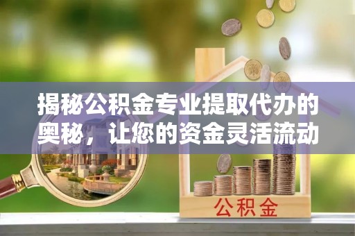 法库揭秘公积金专业提取代办的奥秘，让您的资金灵活流动