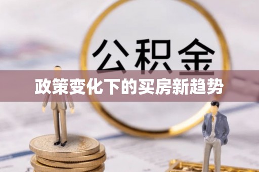 法库政策变化下的买房新趋势