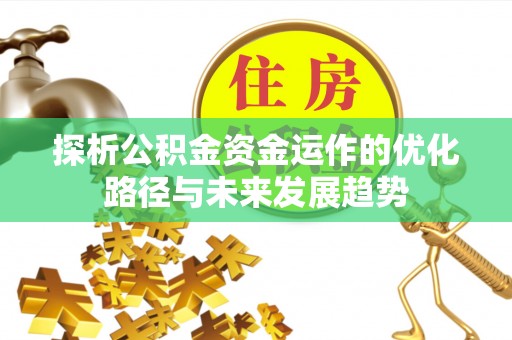 法库探析公积金资金运作的优化路径与未来发展趋势